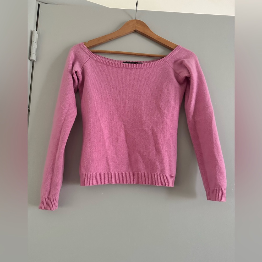 Ralph Lauren black label pink cashmere sweater